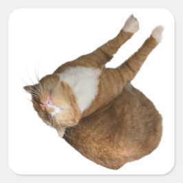 Upside-Down Sunshine Quadratischer Aufkleber