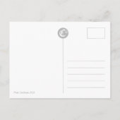 Upside down swan Paar CC0758 Postkarte (Rückseite)