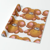 Upside Down Teddy Bear Geschenkpapier (Ungerollt)