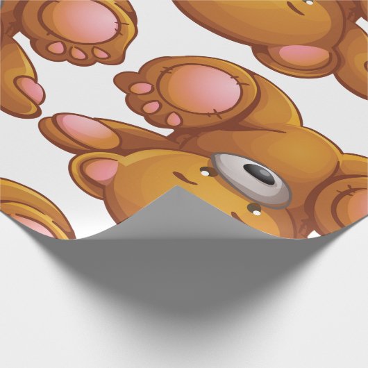 Upside Down Teddy Bear Geschenkpapier (Ecke)