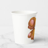 Upside Down Teddy Bear Pappbecher (Rechts)