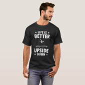 Upside Down Trampolinist Trampoline T-Shirt (Vorne ganz)