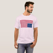 Upside Down USA Flag-Aborrektur-T - Shirt (Vorne ganz)