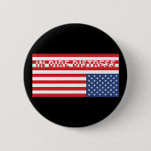 Upside Down USA Flag: In schrecklicher Not Button (Vorderseite)