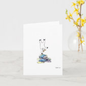 "Upside", leere Grußkarte Karte (Gelbe Blume)