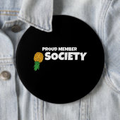 Upside Pineaple Proud Member Swinger Society Button (Beispiel)