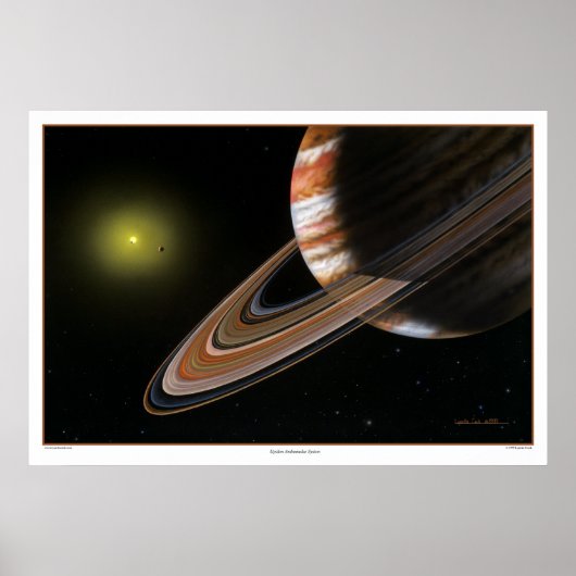 Upsilon Andromedae System Print Poster (Vorne)