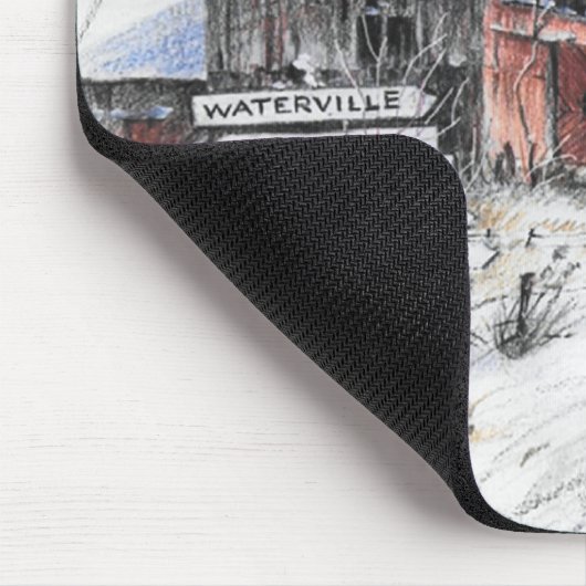 Upstate New York Winter Mousepad (Ecke)