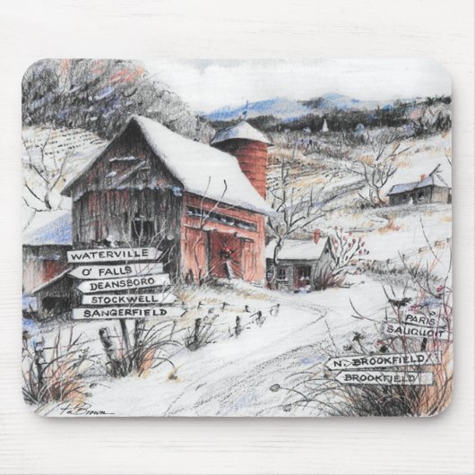 Upstate New York Winter Mousepad (Vorne)