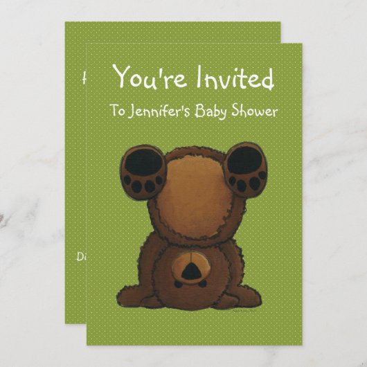 Upsy Gänseblümchen-Einladung Einladung (Vorne/Hinten)