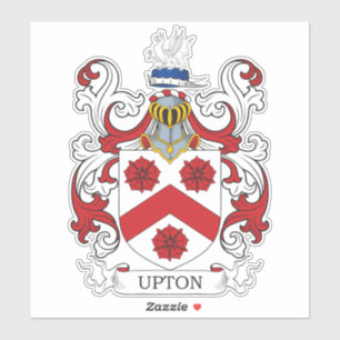 Upton Familienwappen Aufkleber