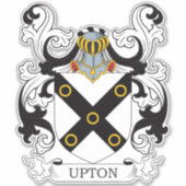 Upton Familienwappen Aufkleber (Vorderseite)