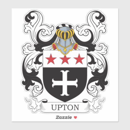 Upton-Wappen Aufkleber (Blatt)