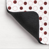 Uptown Bliss Mousepad, Dunkelrot Mousepad (Ecke)