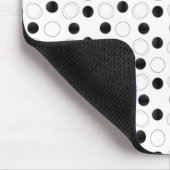 Uptown Bliss Mousepad, Schwarz und Weiß Mousepad (Ecke)