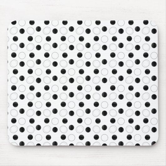 Uptown Bliss Mousepad, Schwarz und Weiß Mousepad (Vorne)