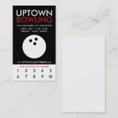 Uptown-Bowlingsloyalität Treuekarte (Vorne/Hinten)
