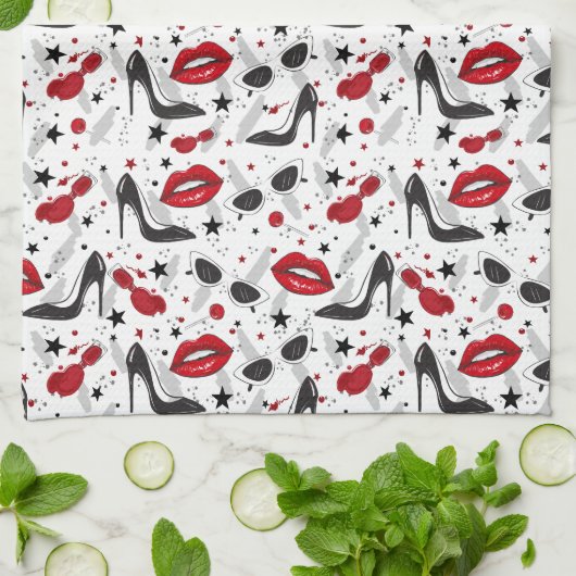 Uptown Girl Geschirrtuch (Gefaltet)