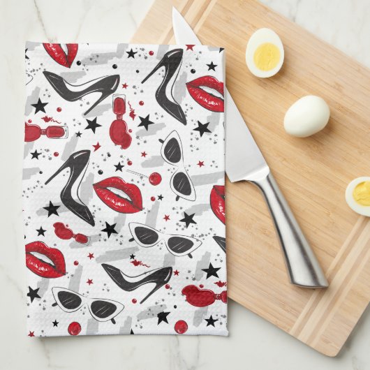 Uptown Girl Geschirrtuch (Viertel Falte)