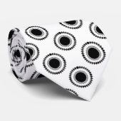 Uptown Hipster Krawatte, Schwarz und Weiß Krawatte (Gerollt)