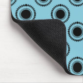 Uptown Hipster Mousepad, Türkis Mousepad (Ecke)