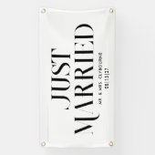 Uptown Just Married Car Banner (Vertikal)