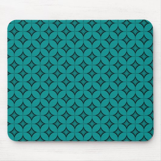 Uptown Retro Mousepad, Aquamarin Mousepad (Vorne)