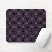 Uptown Trendy Circles Mousepad, Eggplant Mousepad (Mit Mouse)