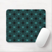 Uptown Trendy Circles Mousepad, Türkis Mousepad (Mit Mouse)