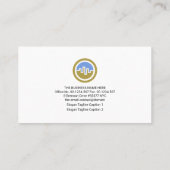 Uptrend Futures Share Graph Financial Stock Broker Visitenkarte (Rückseite)