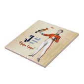 Upupa Epops Fliese (Seite)