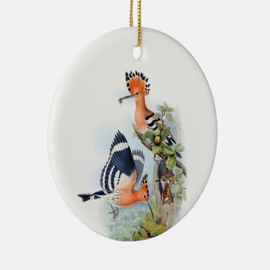 Upupa Epops Tree Keramik Ornament (Rechts)