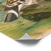 Upupa epops von Johann Friedrich Naumann Poster (Ecke)