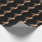 Upupo epops epops epops geteertes Muster Geschenkpapier (Ecke)