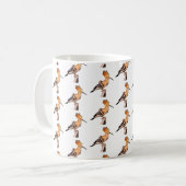 Upupo epops epops epops geteertes Muster Kaffeetasse (Vorderseite Links)