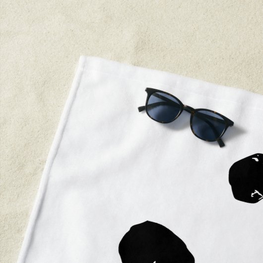 Upward Beam, Relaxed Stand Strandtuch (Beispiel)