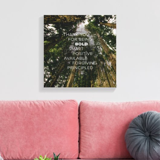 Upward Spektakel #1 (12x12) Leinwanddruck (Insitu (Wohnzimmer))