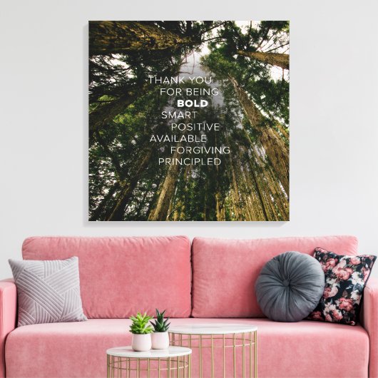 Upward Spektakel #1 (24x24) Leinwanddruck (Insitu (Wohnzimmer))