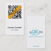 uQR.me Visitenkarte (Vorne/Hinten)