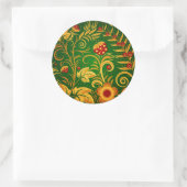 Ur-Ornament Runder Aufkleber (Tasche)