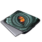 Uraechsen-Raubtierauge Laptopschutzhülle (Vorne Knopf)