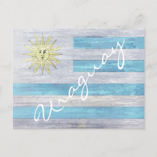 Uraguay-Flagge Postkarte (Vorderseite)