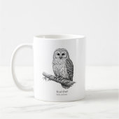 Ural-Eule Schwarz-Weiß-Kaffeetasse Kaffeetasse (Links)