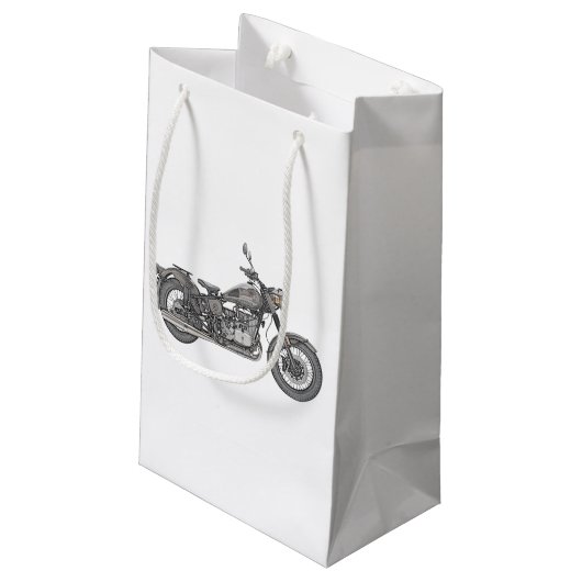 Ural Motorrad Kleine Geschenktüte (Rückseite Schrägansicht)