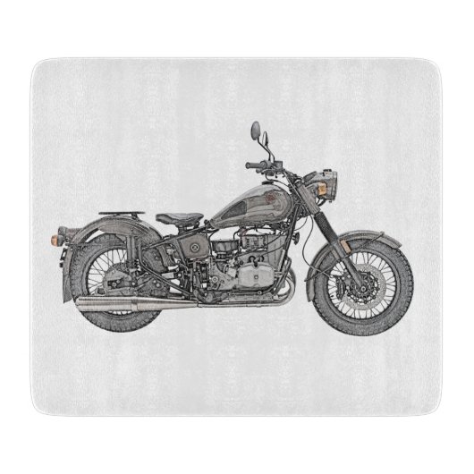 Ural Motorrad Schneidebrett (Vorderseite)