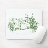 Ural Retro rotes im Oktober 2010 Mousepad (Mit Mouse)