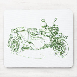 Ural Retro rotes im Oktober 2010 Mousepad