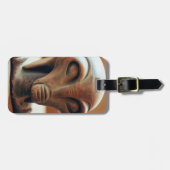 Uralte Alien Statue Gepäckanhänger (Vorderseite horizontal)