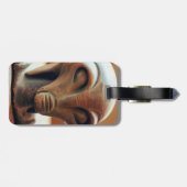 Uralte Alien Statue Gepäckanhänger (Rückseite horizontal)