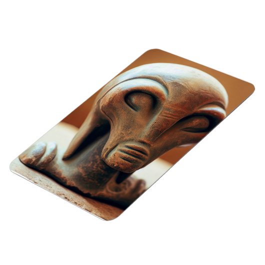 Uralte Alien Statue Magnet (Linke Seite)